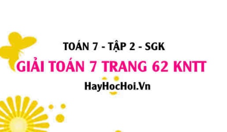 Giải Toán 7 trang 62 tập 2 Kết nối tri thức